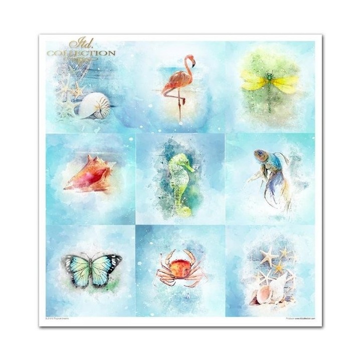 Scrapbookingpapier SLS-010 ''Tropische dromen''