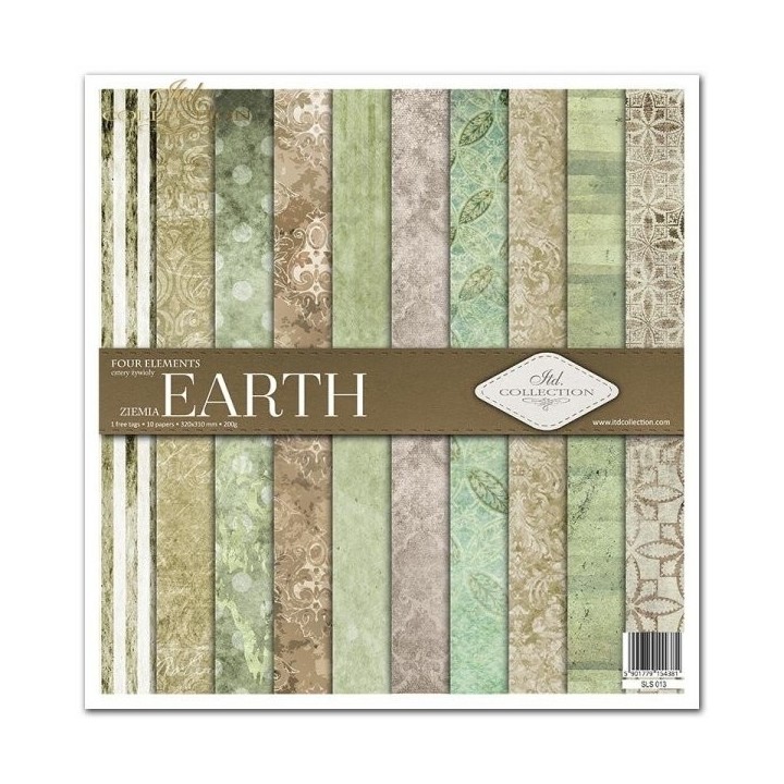 Scrapbookingpapier SLS-013 ''Vier elementen - Aarde''