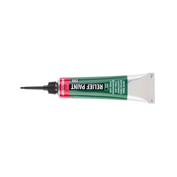 Amsterdam Reliëf Verf Tube Donkergroen 602 20ml
