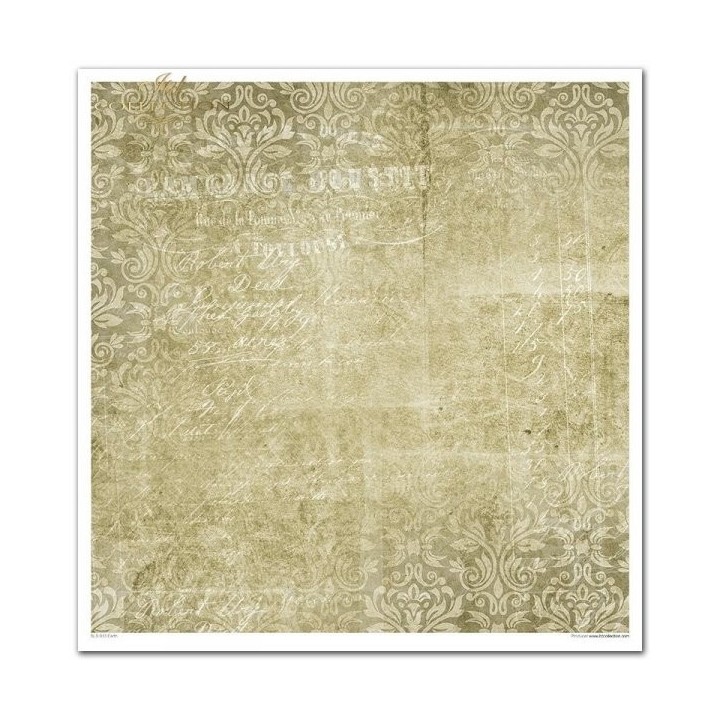 Scrapbookingpapier SLS-013 ''Vier elementen - Aarde''