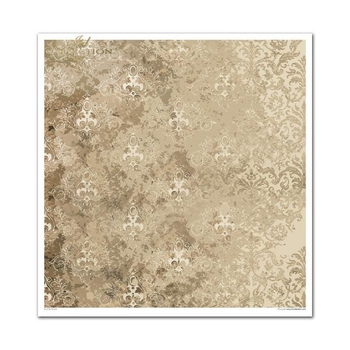 Scrapbookingpapier SLS-013 ''Vier elementen - Aarde''