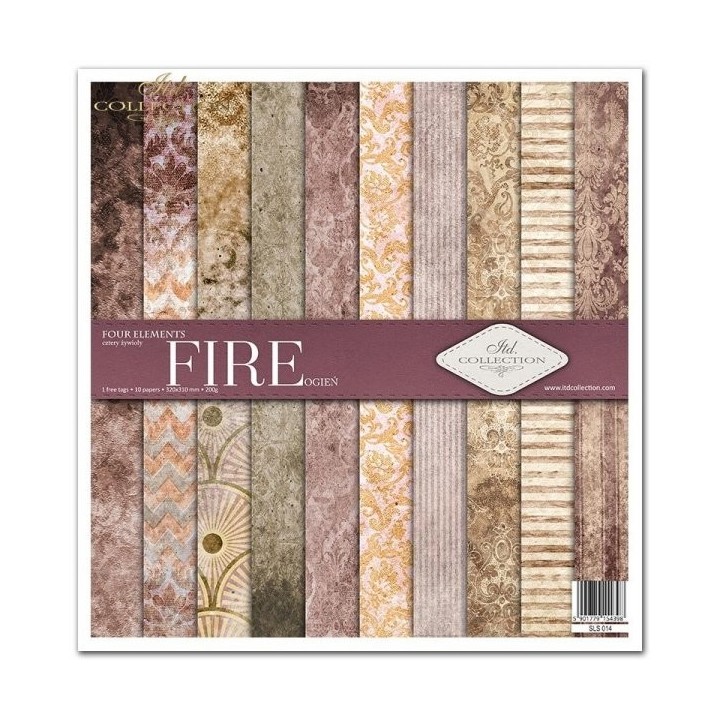 Scrapbookingpapier SLS-014 ''Vier elementen - Vuur''