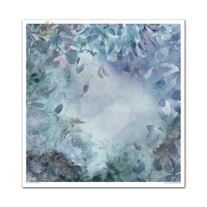 Scrapbookingpapier SLS-019 ''Kerst in blauw''
