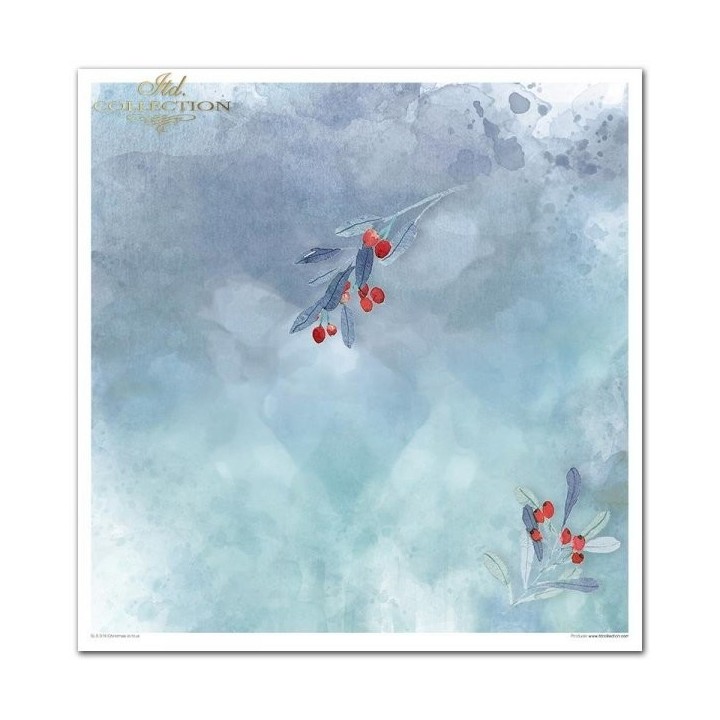 Scrapbookingpapier SLS-019 ''Kerst in blauw''