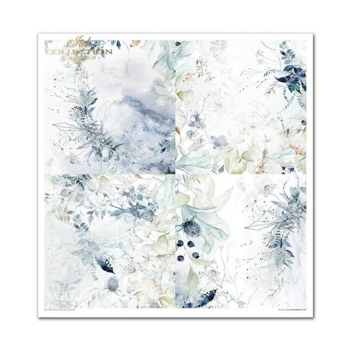 Scrapbookingpapier SLS-020 ''De wereld van ijsporselein''