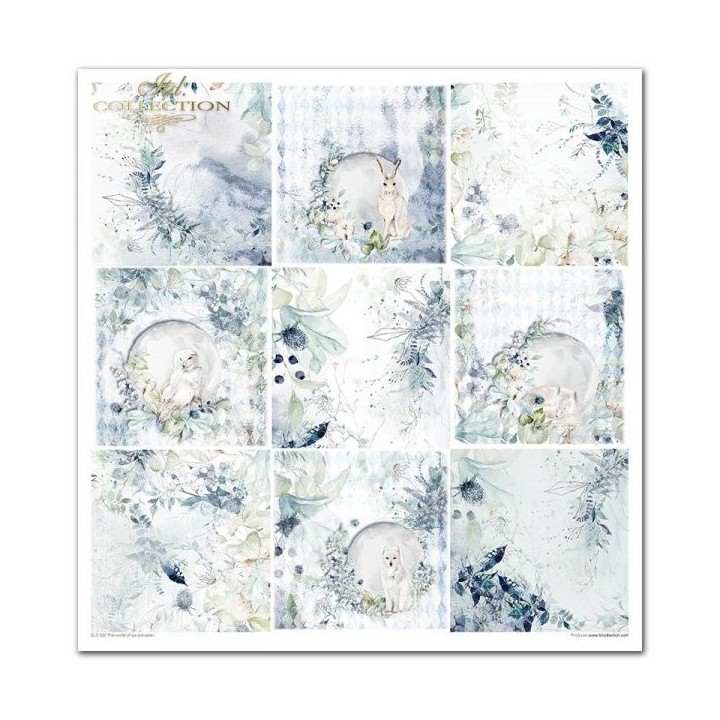 Scrapbookingpapier SLS-020 ''De wereld van ijsporselein''
