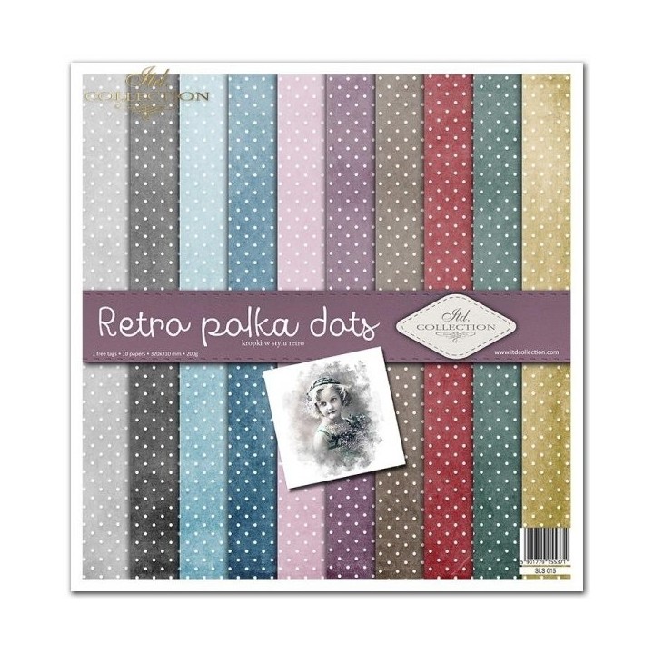 Scrapbookingpapier SLS-015 ''Retro polka dots''