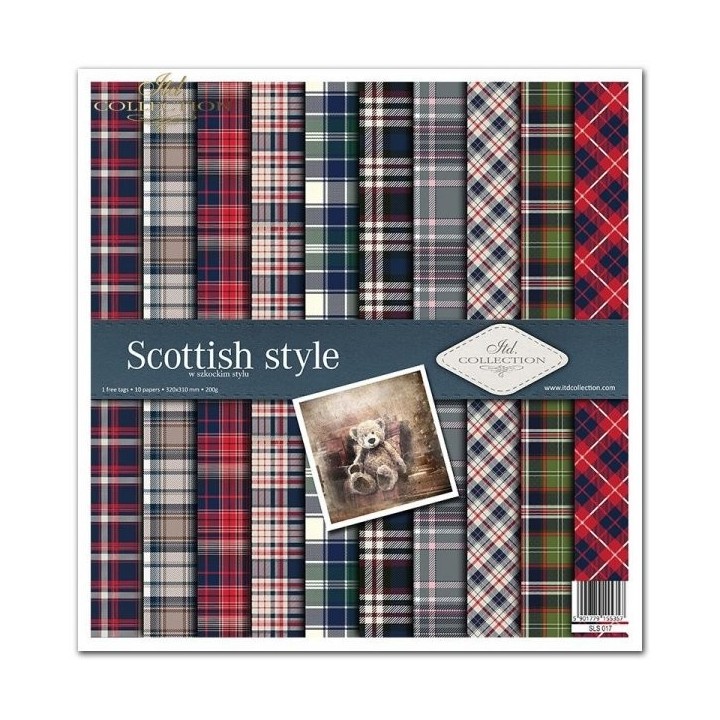 Scrapbookingpapier SLS-017 ''Schotse stijl''