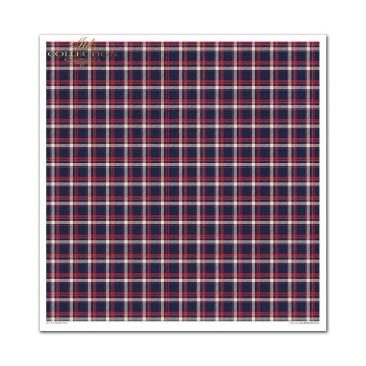 Scrapbookingpapier SLS-017 ''Schotse stijl''