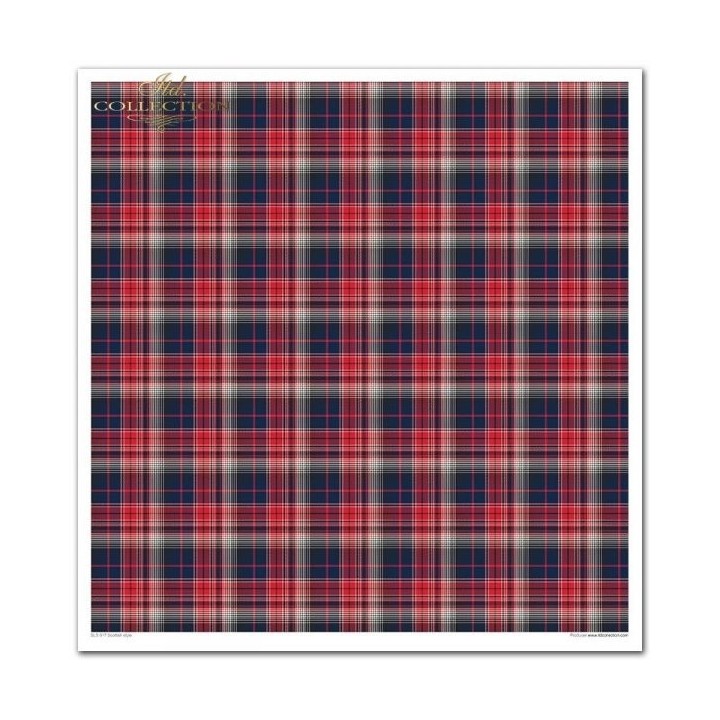 Scrapbookingpapier SLS-017 ''Schotse stijl''