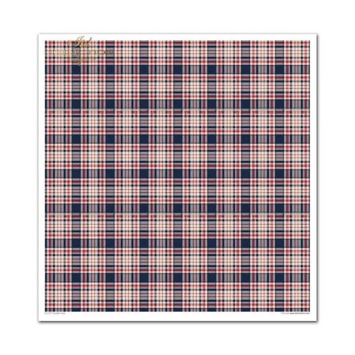 Scrapbookingpapier SLS-017 ''Schotse stijl''