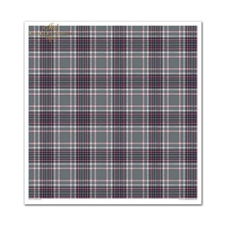 Scrapbookingpapier SLS-017 ''Schotse stijl''