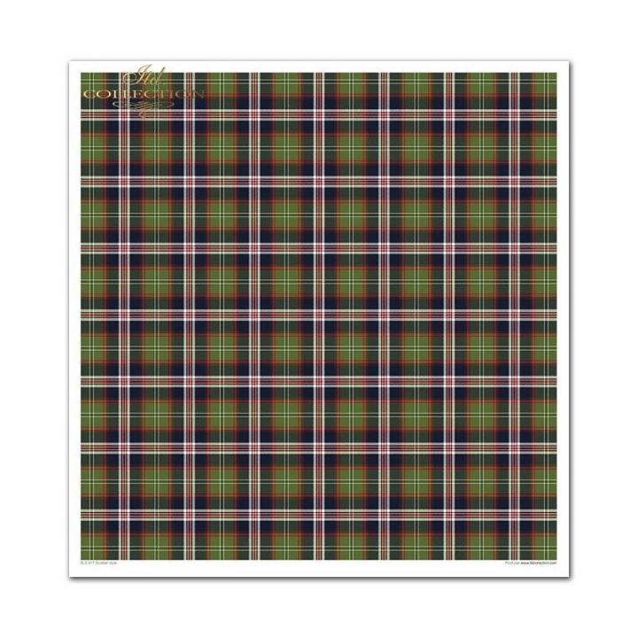 Scrapbookingpapier SLS-017 ''Schotse stijl''