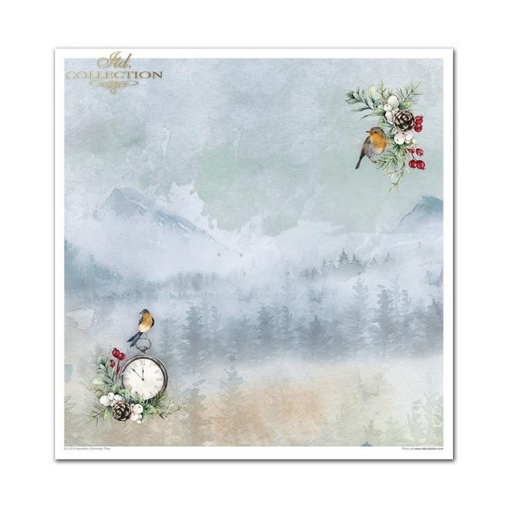 Scrapbookingpapier SLS-018 ''Wonderful Christmas Time''