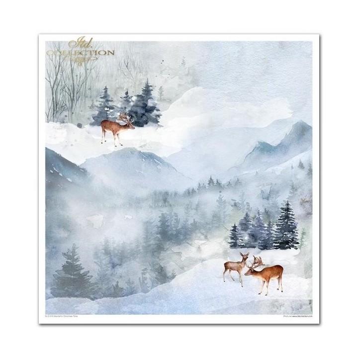 Scrapbookingpapier SLS-018 ''Wonderful Christmas Time''