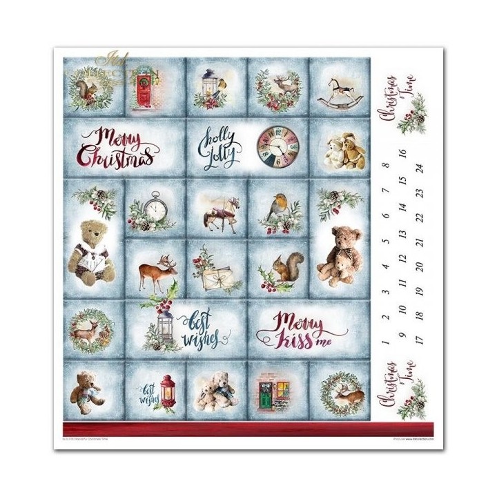 Scrapbookingpapier SLS-018 ''Wonderful Christmas Time''