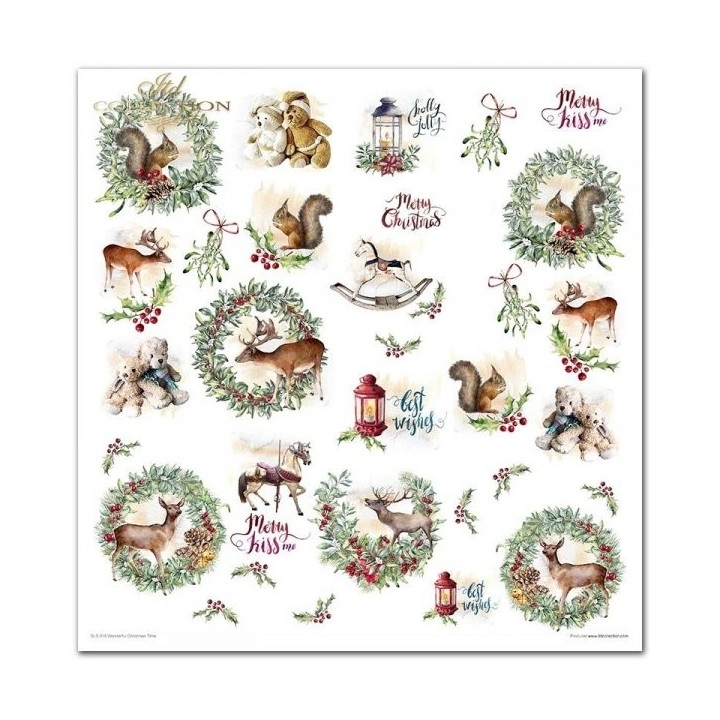 Scrapbookingpapier SLS-018 ''Wonderful Christmas Time''