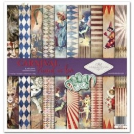 Scrapbookingpapier SLS-021 ''Carnaval - Pierrot verliefd''