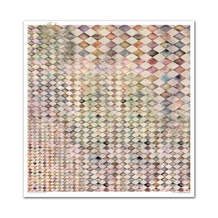 Scrapbookingpapier SLS-021 ''Carnaval - Pierrot verliefd''