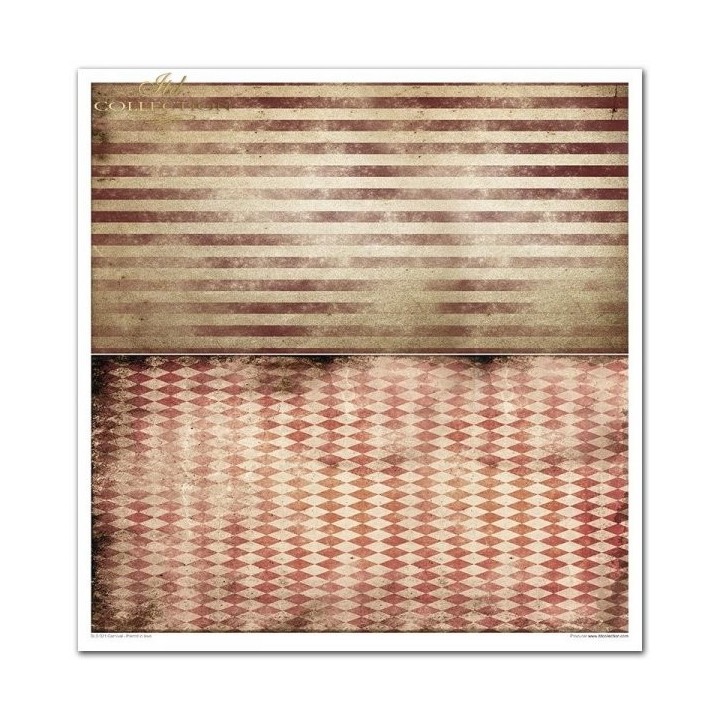 Scrapbookingpapier SLS-021 ''Carnaval - Pierrot verliefd''