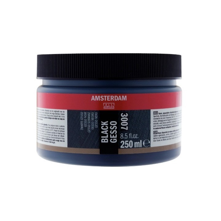 Amsterdam Gesso Zwart 3007 Pot 250ml