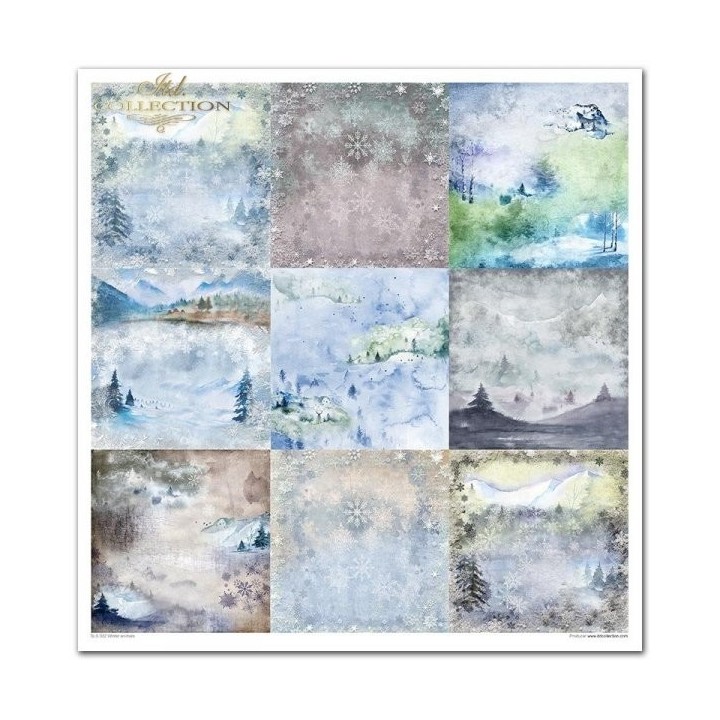 Scrapbookingpapier SLS-022 ''Winterdieren''