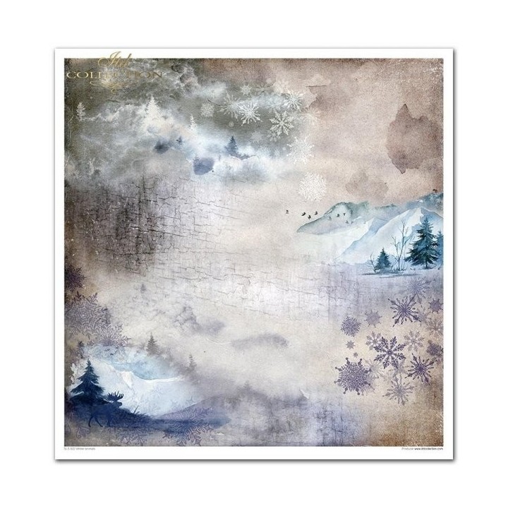 Scrapbookingpapier SLS-022 ''Winterdieren''