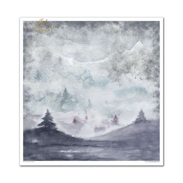 Scrapbookingpapier SLS-022 ''Winterdieren''