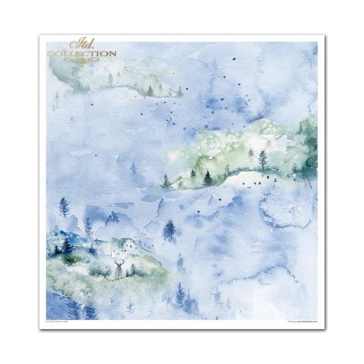 Scrapbookingpapier SLS-022 ''Winterdieren''