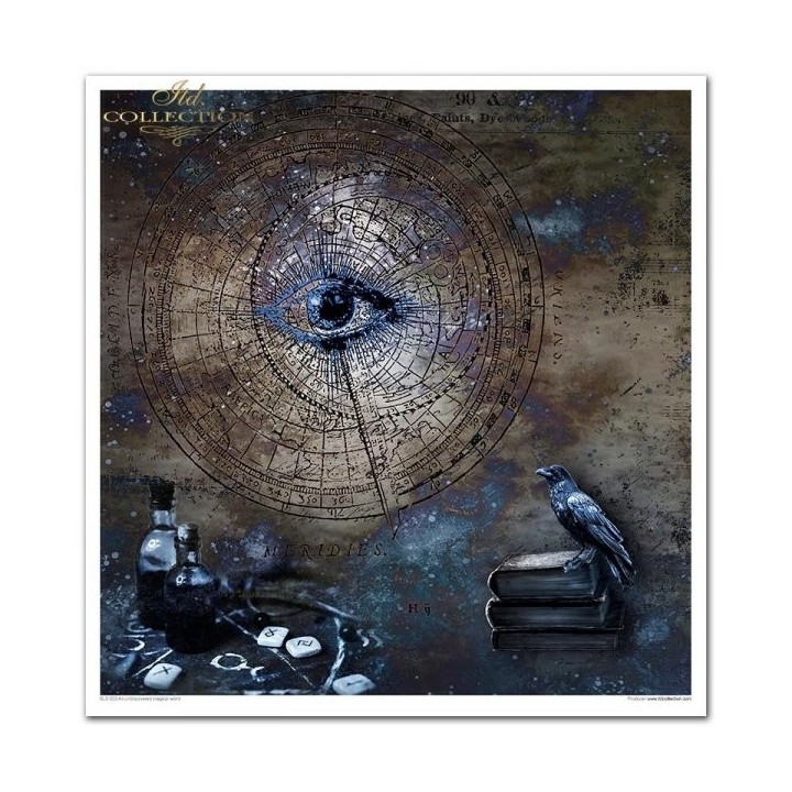 Scrapbookingpapier SLS-023 ''Een onontdekte magische wereld''