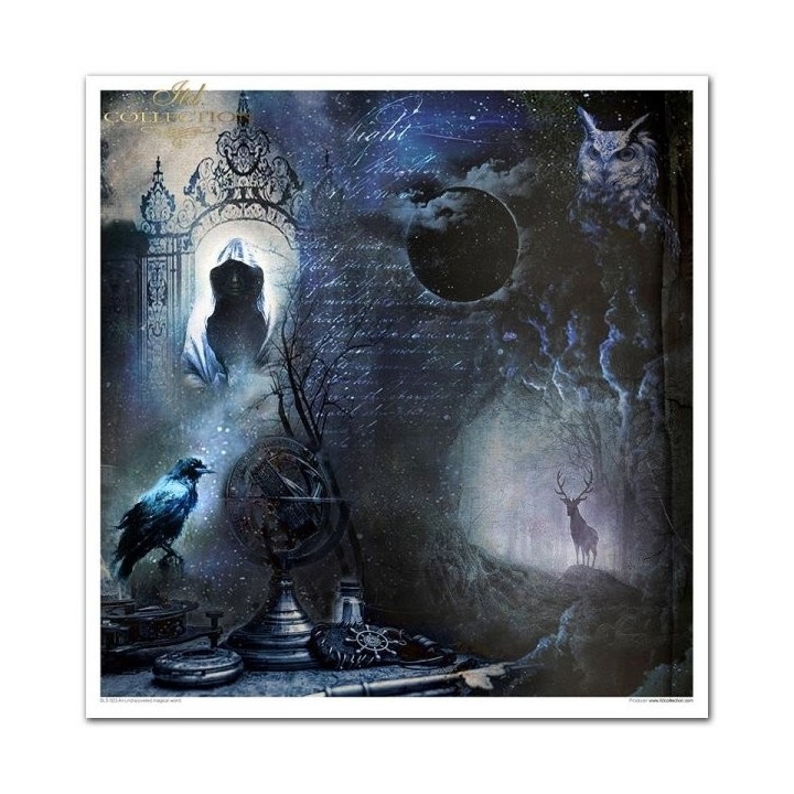 Scrapbookingpapier SLS-023 ''Een onontdekte magische wereld''