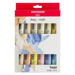 Amsterdam Standard Series Acrylic Paint Pastel Set 12x20ml