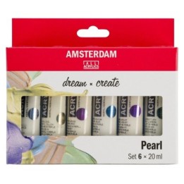 Amsterdam Standard Series Acrylic Paint Pearlescent Set 6x20ml