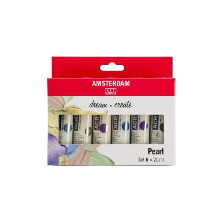 Amsterdam Standard Series Acrylic Paint Pearlescent Set 6x20ml