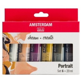 Amsterdam Standard Series Acrylic Paint Portrait Set 6x20ml