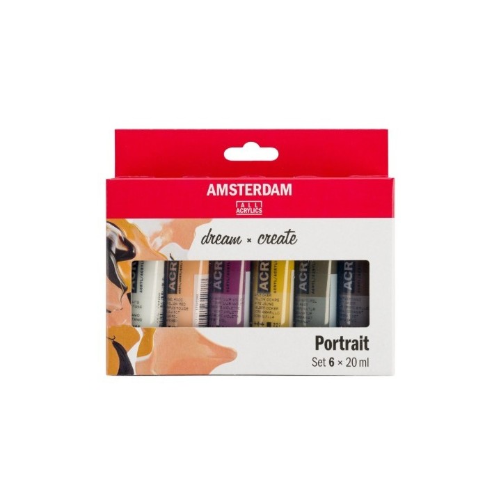Amsterdam Standard Series Acrylic Paint Portrait Set 6x20ml