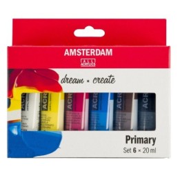 Amsterdam Standard Series Acrylic Paint Primary Set 6x20ml