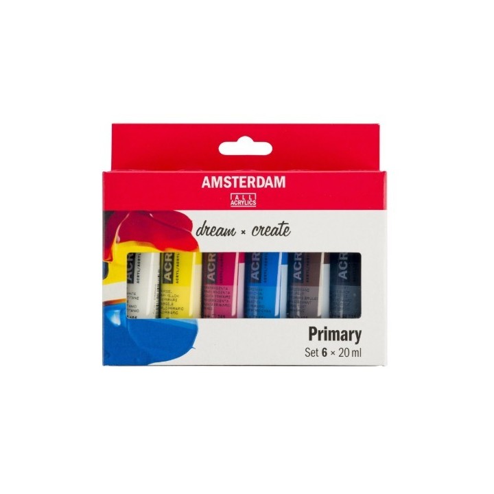 Amsterdam Standard Series Acrylic Paint Primary Set 6x20ml