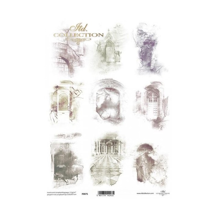 Translucent scrapbookpapier P0075