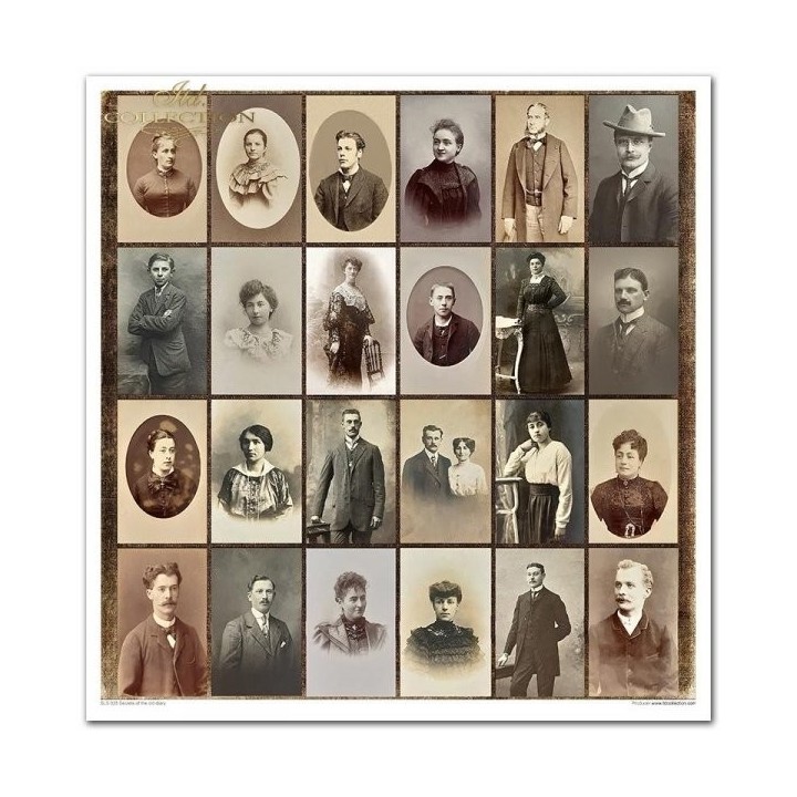 Scrapbookingpapier SLS-025 ''Geheimen van het oude dagboek''