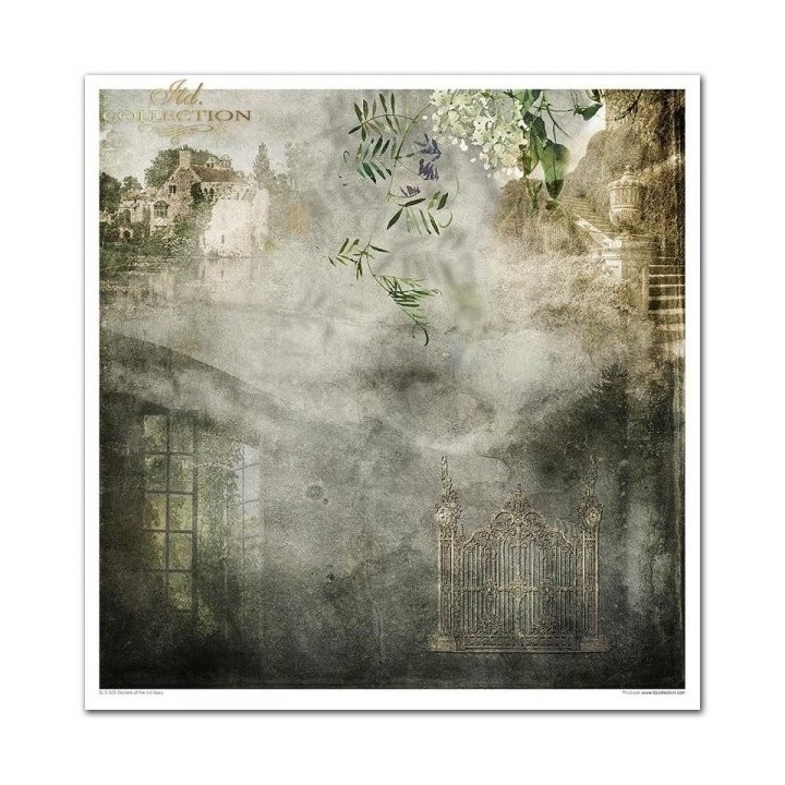 Scrapbookingpapier SLS-025 ''Geheimen van het oude dagboek''