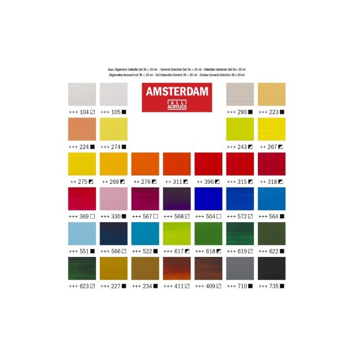 Amsterdam Standard Series Acrylics 36x20ml