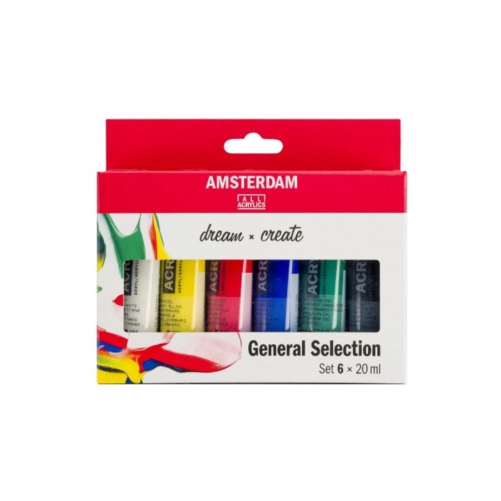 Amsterdam Standard Series Acrylics Algemene selectie Set 6x20ml