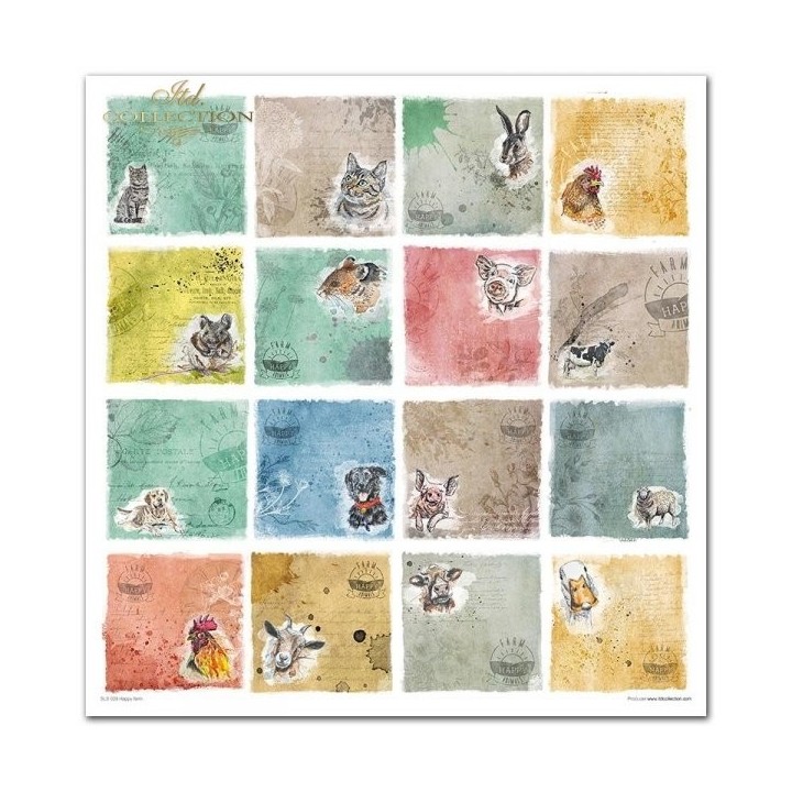 Scrapbookingpapier SLS-028 ''Happy farm''