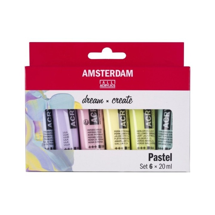 Amsterdam Standard Series Acrylverf Pastel Set 6x20ml