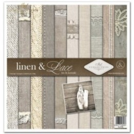 Scrapbookingpapier SLS-026 ''linnen & kant''