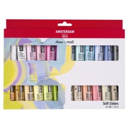 Amsterdam Standard Series Acrylverf Zachte Kleuren Set 24x20ml