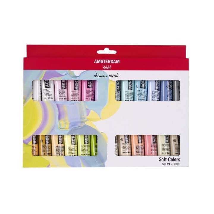 Amsterdam Standard Series Acrylverf Zachte Kleuren Set 24x20ml