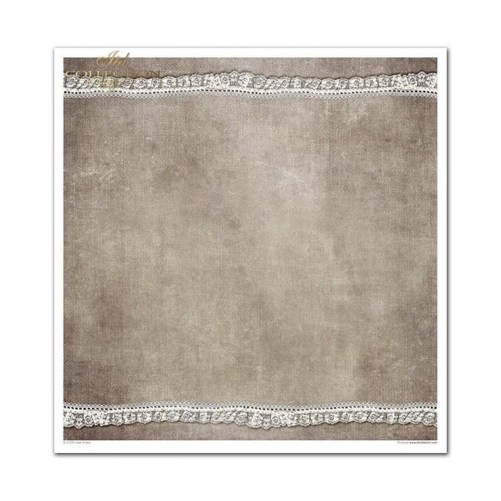 Scrapbookingpapier SLS-026 ''linnen & kant''