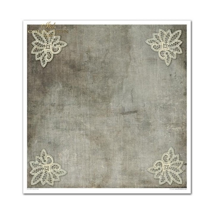 Scrapbookingpapier SLS-026 ''linnen & kant''